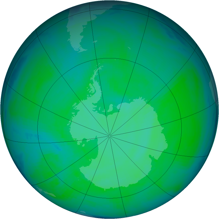 Ozone Map 1987-12-26